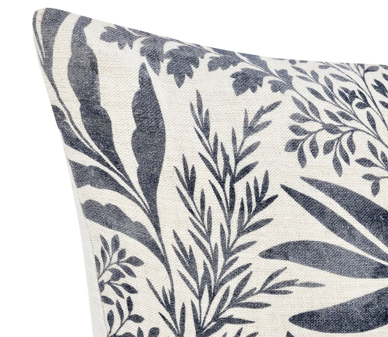 Villa by Classic Home Mulberry Denim Blue Throw Pillow - Image 4