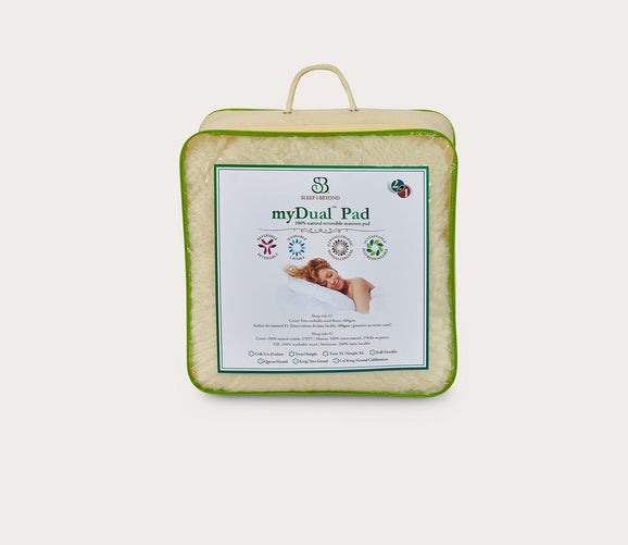 myDual Pad® Reversible Wool Crib Mattress Pad City Mattress