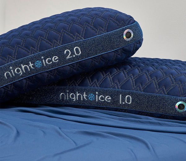 Pair of Bedgear Night Ice Performance Pillow, 2.0 Loft and 1.0 loft