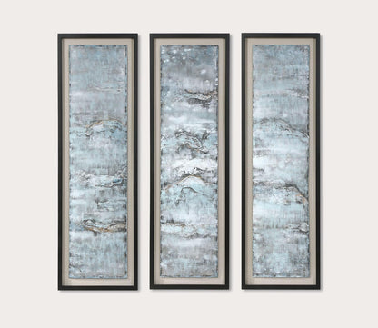 Ocean Swell Framed Prints Set of 3 by Uttermost