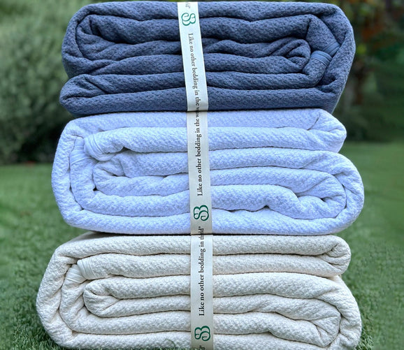 Organic Cotton Honeycomb Blanket by Sleep & Beyond