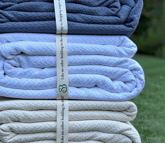Organic Cotton Honeycomb Blanket by Sleep & Beyond