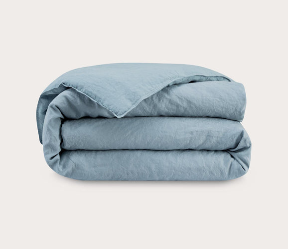 Originel Stone Washed Organic Linen Duvet Cover by Yves Delorme