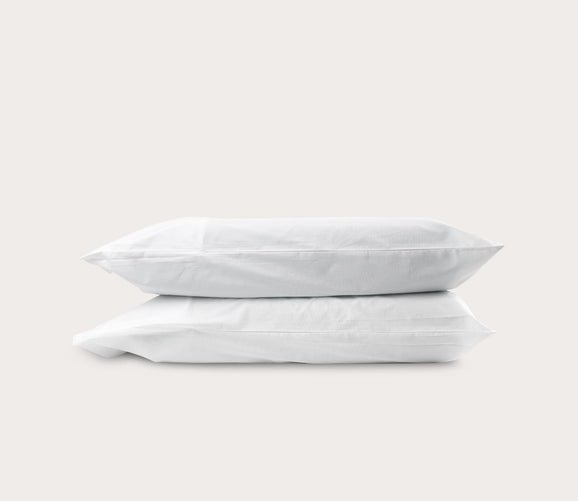 Ostuni Cotton Percale Pillowcase Set of 2 by Blu Sleep