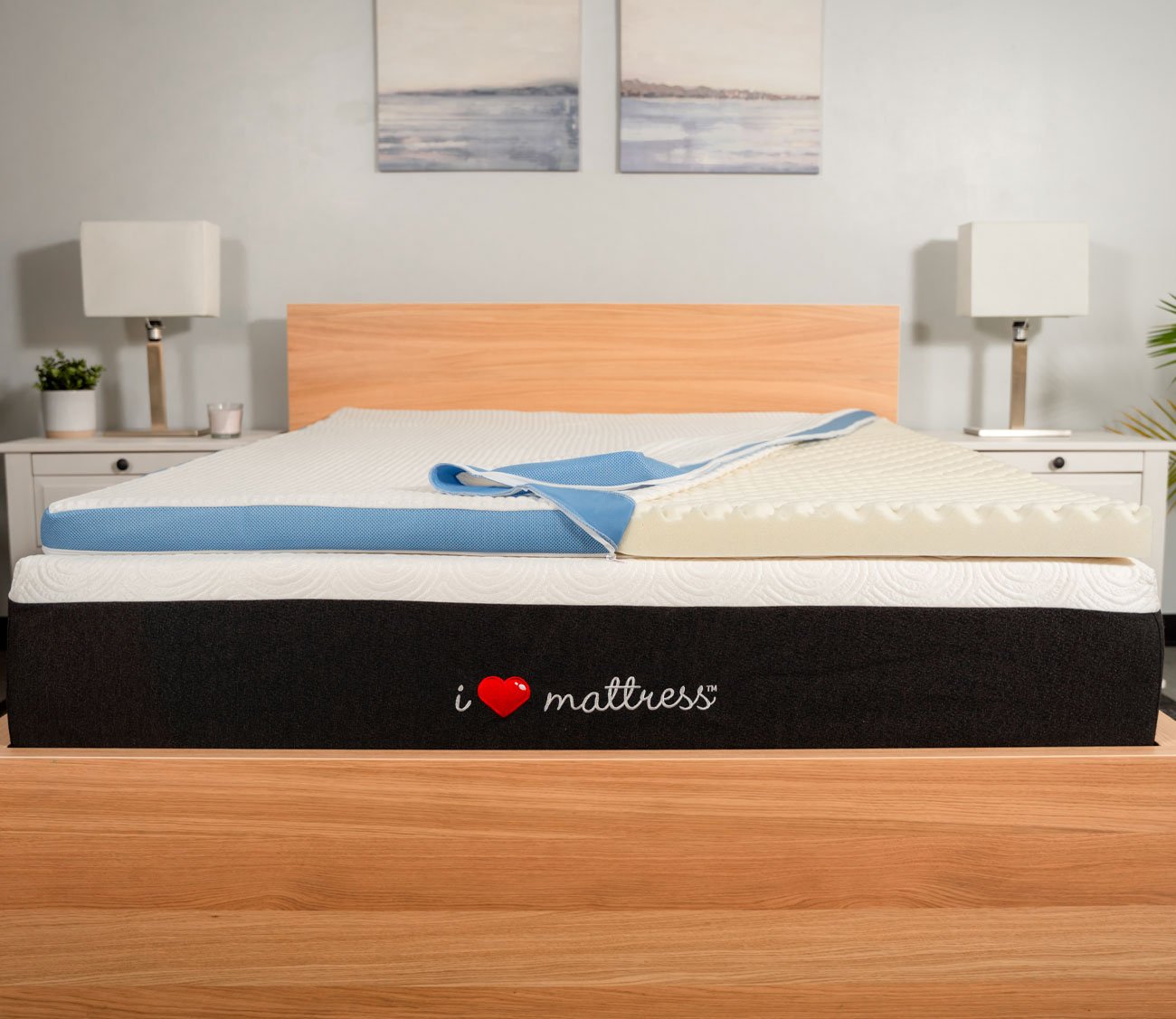 Out Cold Copper Gel-Infused Memory Foam Mattress Topper by I Love My Pillow