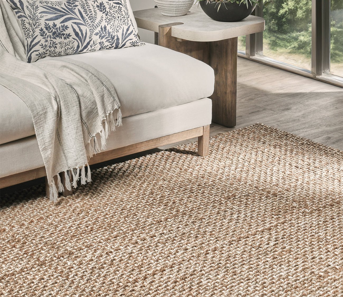 Panama Bold Stripe Natural Area Rug by Villa by Classic Home