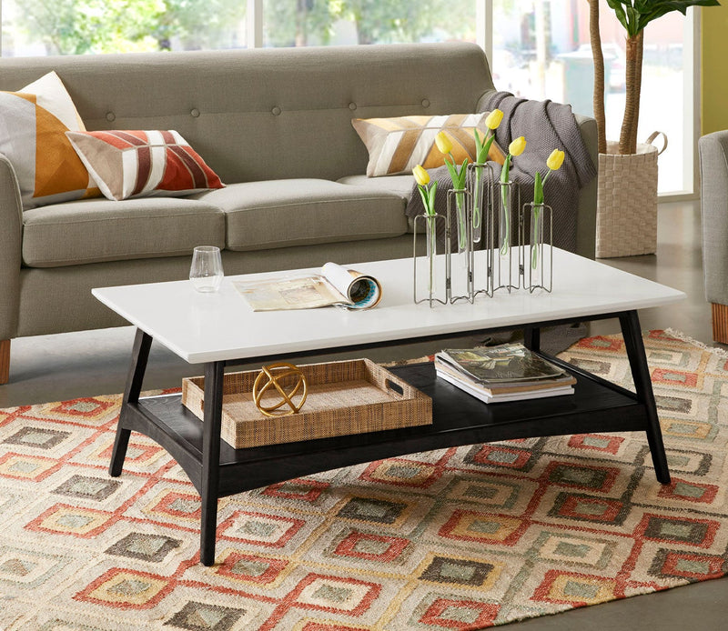 Madison Park Parker Two-Tone Wood Coffee Table - Image 6