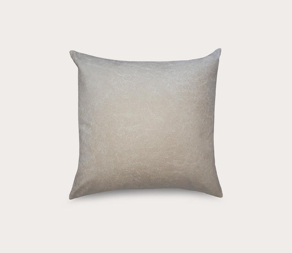 Pebble Faux Leather Throw Pillow by Ann Gish
