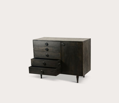 Phoenix Charcoal Mango Wood Multi-Drawer Dresser by Moe's Furniture