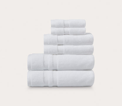 Plume Feather Touch Antimicrobial Cotton 6-Piece Towel Set by Beautyrest
