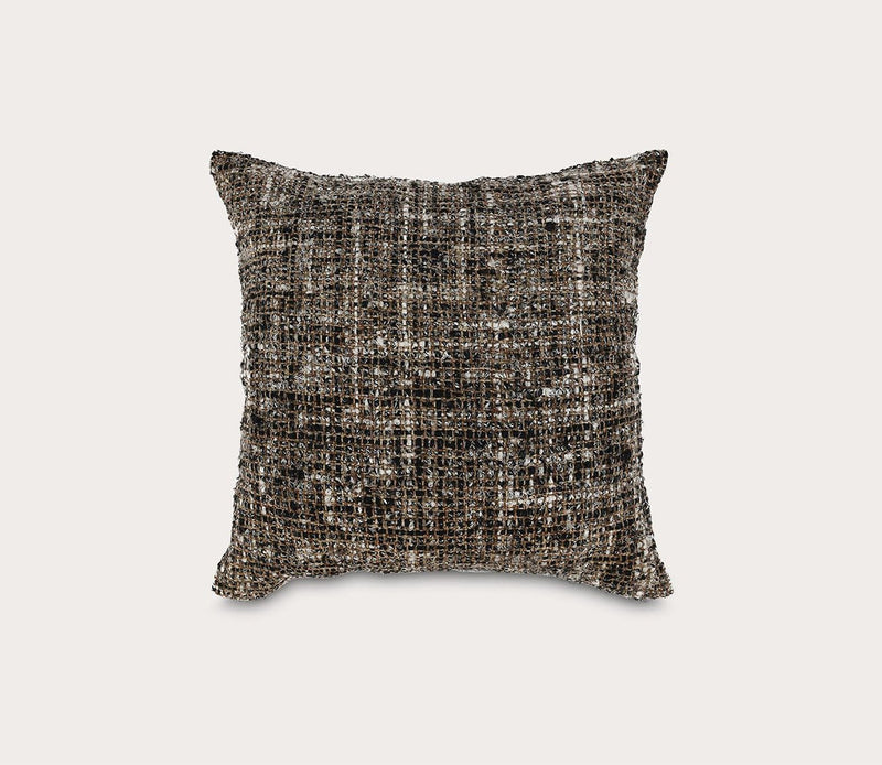 Villa by Classic Home Porter Black Ivory Throw Pillow - Image 1