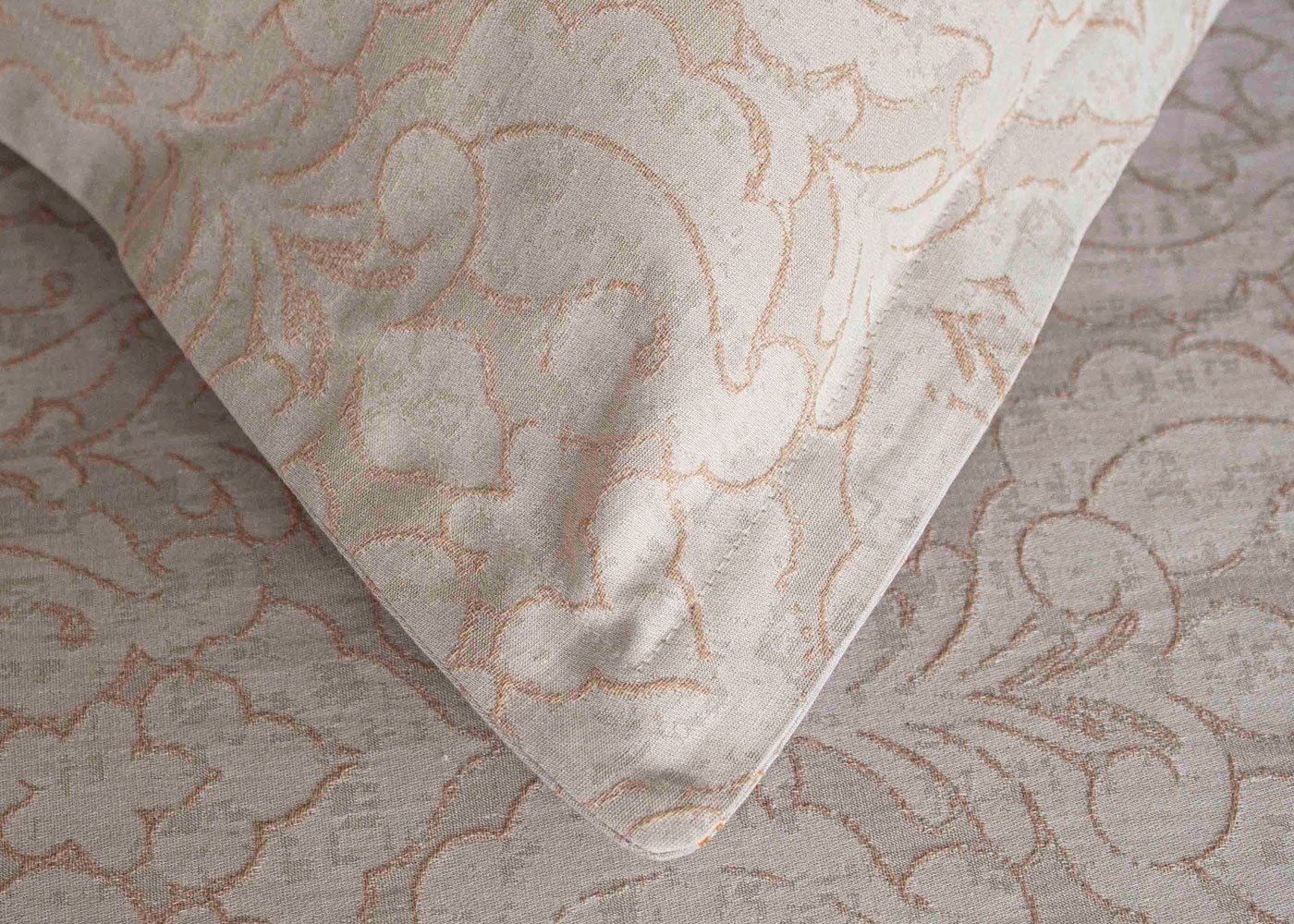 Provence Damask Cotton 3-Piece Duvet Cover Set by Ann Gish