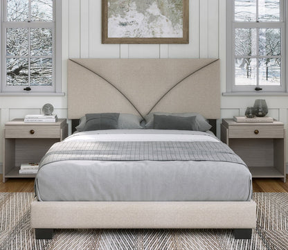 Rachel Linen Fabric Upholstered Platform Bed by Boyd Sleep