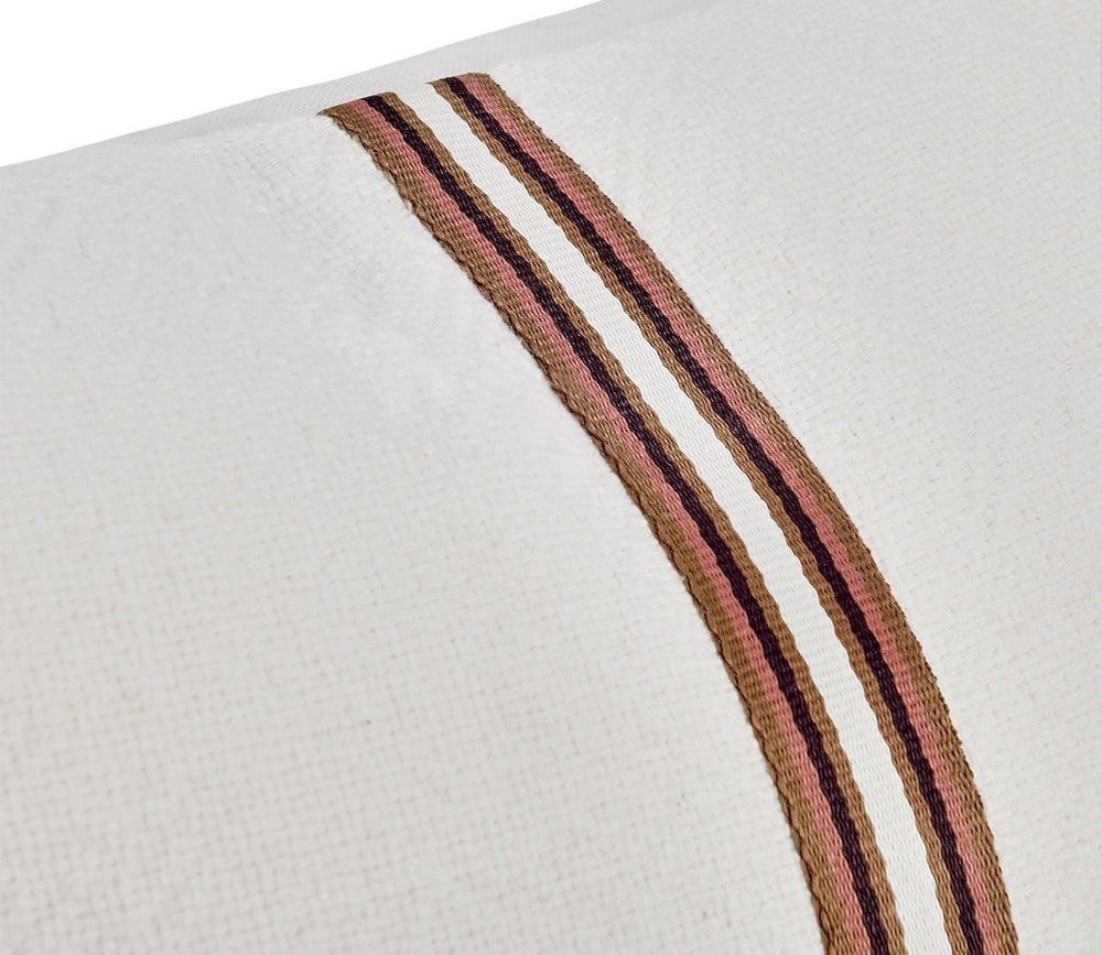 Ralph Ivory Sangria Red Throw Pillow by Villa by Classic Home