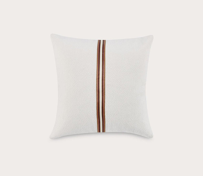 Villa by Classic Home Ralph Ivory Sangria Red Throw Pillow - Image 7