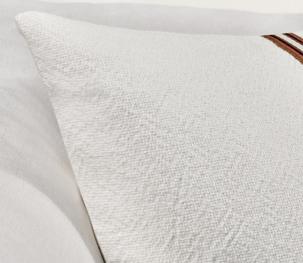 Ralph Ivory Sangria Red Throw Pillow by Villa by Classic Home