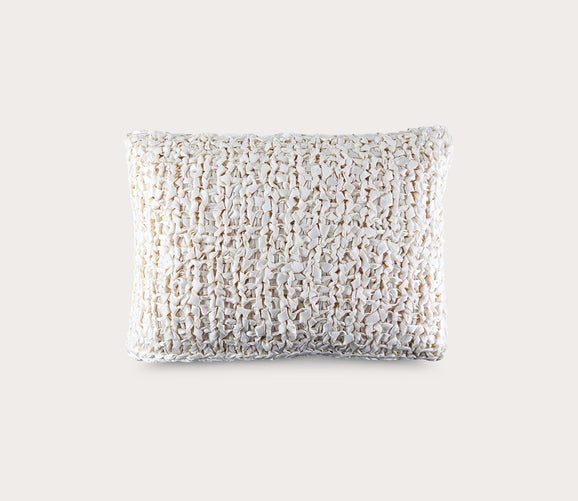 Ribbon Knit Textured Throw Pillow by Ann Gish