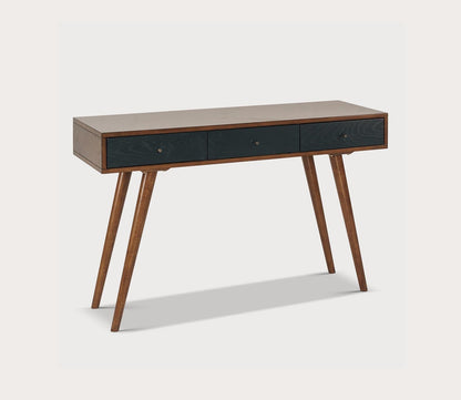 Rigby Two-Tone Wood 3-Drawer Writing Desk by Madison Park