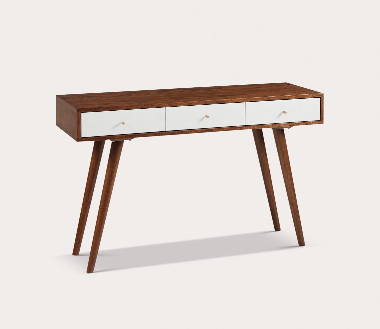 Rigby Two-Tone Wood 3-Drawer Writing Desk by Madison Park