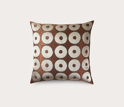 Ring Circle Pattern Throw Pillow by Ann Gish