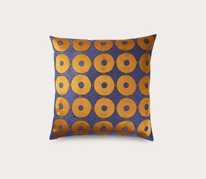 Ring Circle Pattern Throw Pillow by Ann Gish