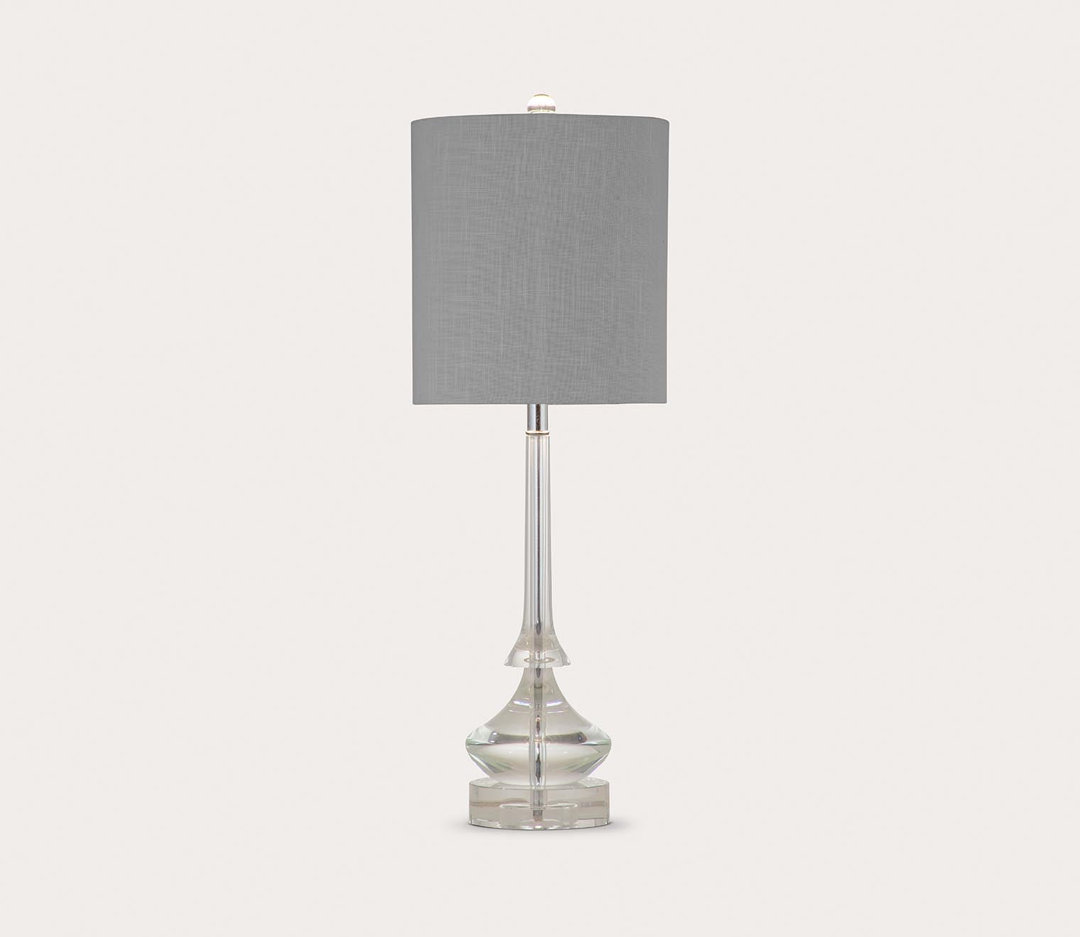 Rivoli Glass Table Lamp by Bassett Mirror