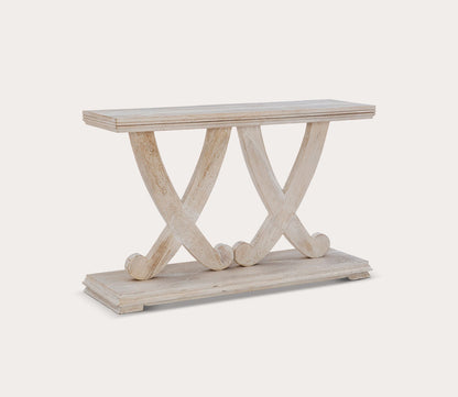 Roesia Whitewash Wood Console Table by Powell