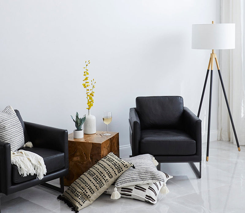 Bassett Mirror Rowe Metal Floor Lamp - Image 2