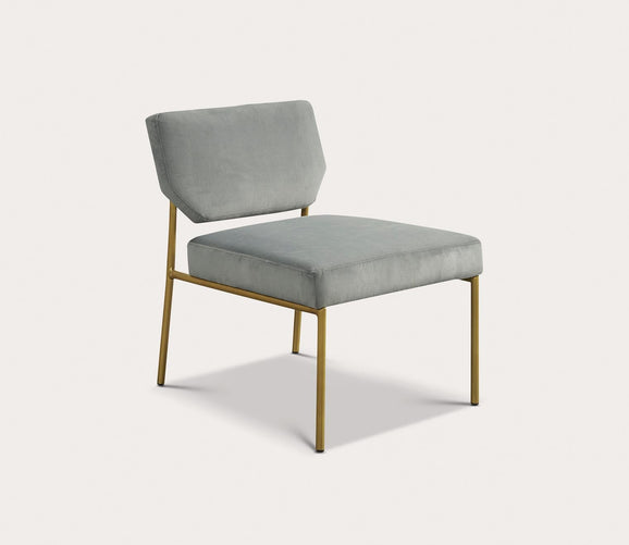 Roxie Metal Frame Slipper Accent Chair by INK + IVY