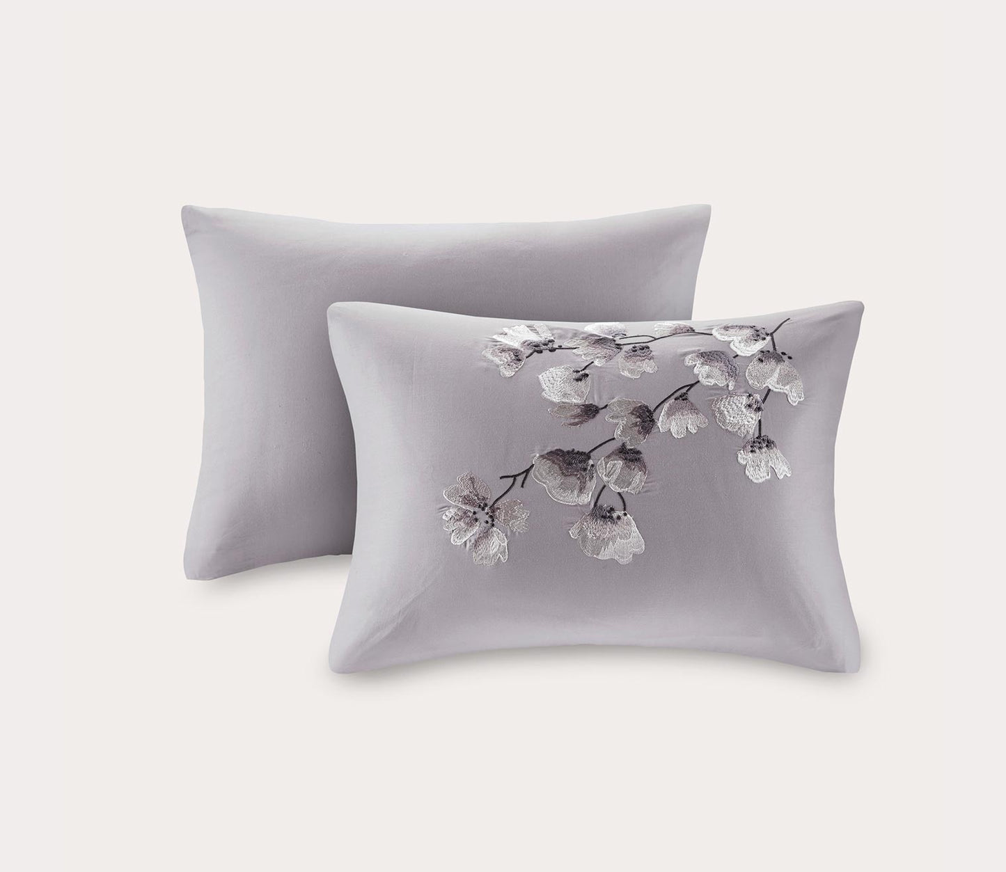 Sakura Blossom Printed Cotton Sateen 3-Piece Comforter Set by N Natori