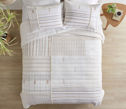 Salar Printed Cotton Coverlet by INK + IVY