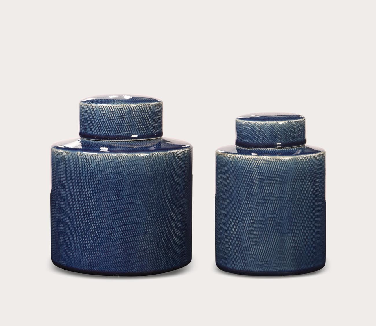 Saniya Blue Containers Set of 2 by Uttermost