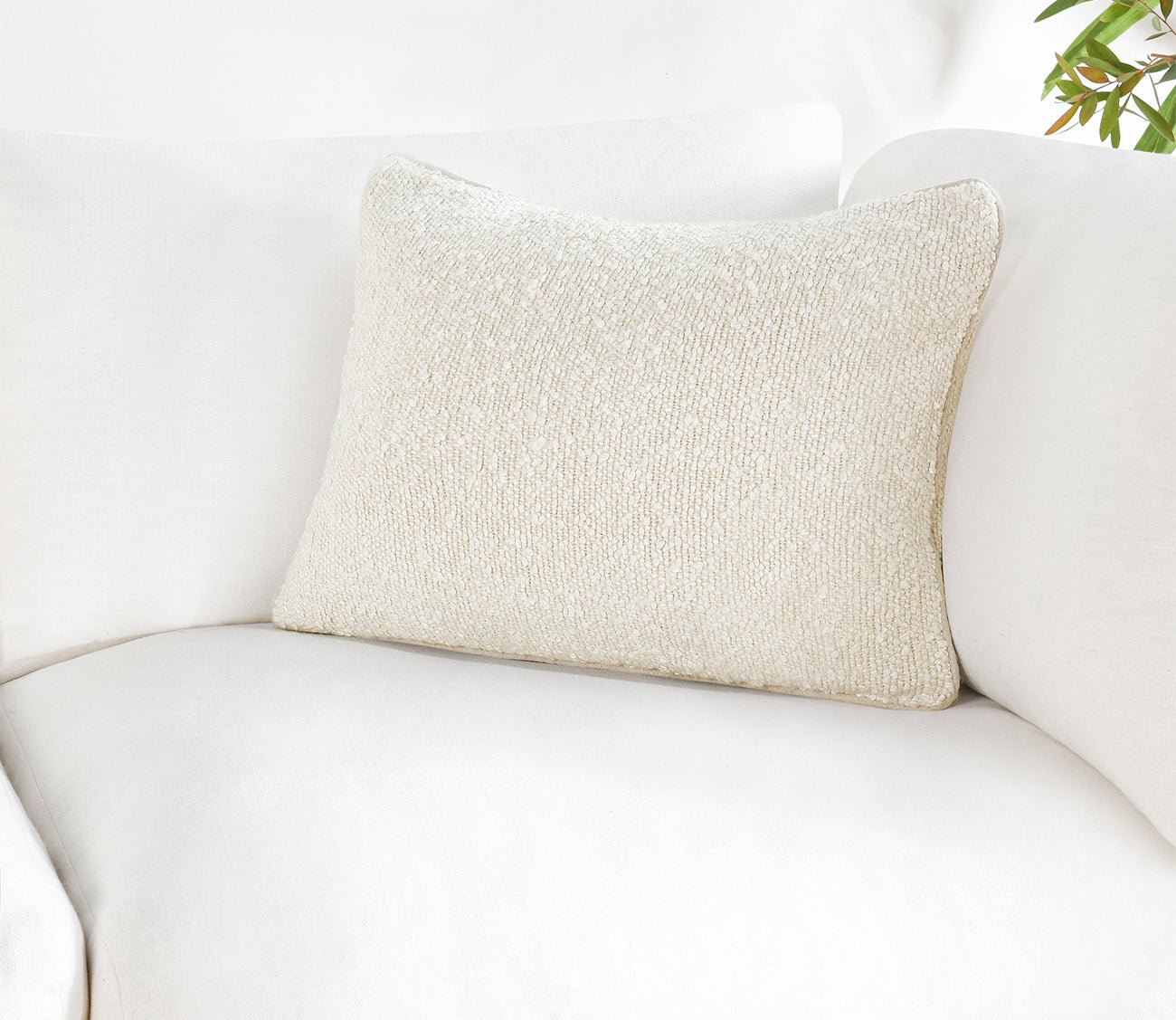Sava Ivory Throw Pillow by Villa by Classic Home