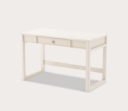 Sawyer Cane Inset White Wood Desk by Legacy Classic