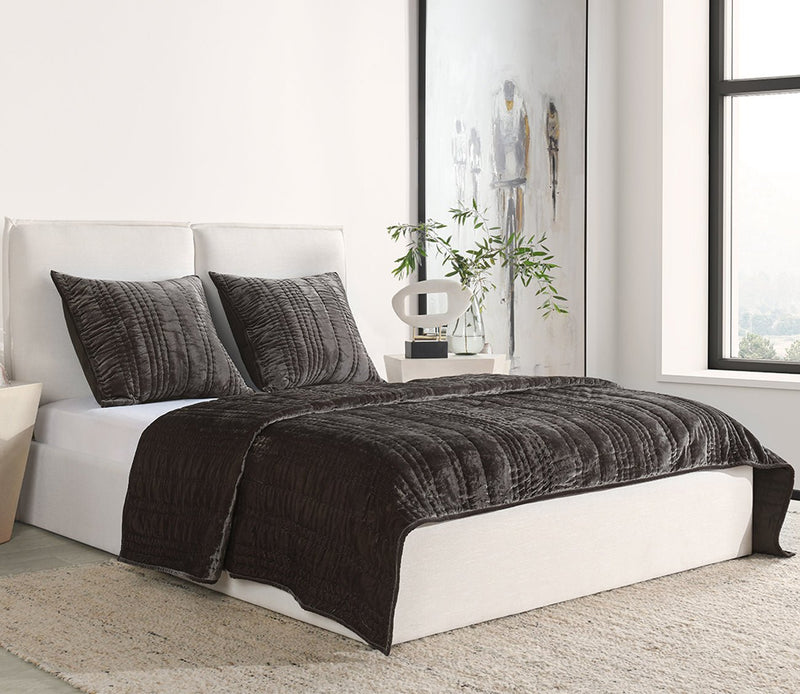 Villa by Classic Home Seville Velvet Quilt Set - Image 1