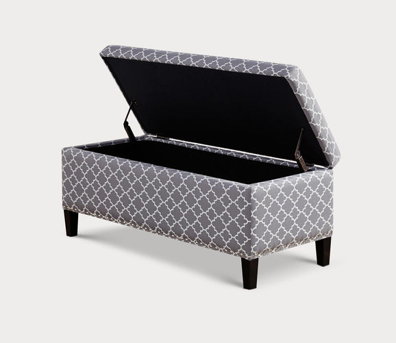 Shandra II Tufted Top Upholstered Storage Bench by Madison Park