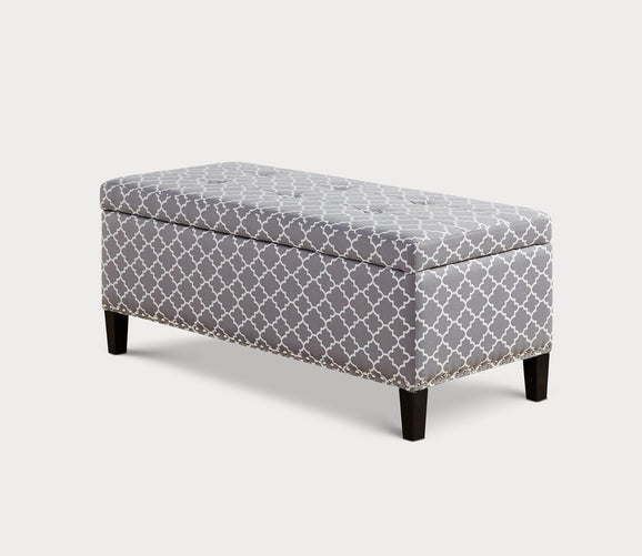 Shandra II Tufted Top Upholstered Storage Bench by Madison Park