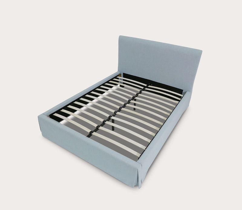 Modus Furniture Shelby Upholstered Skirted Panel Bed - Image 6