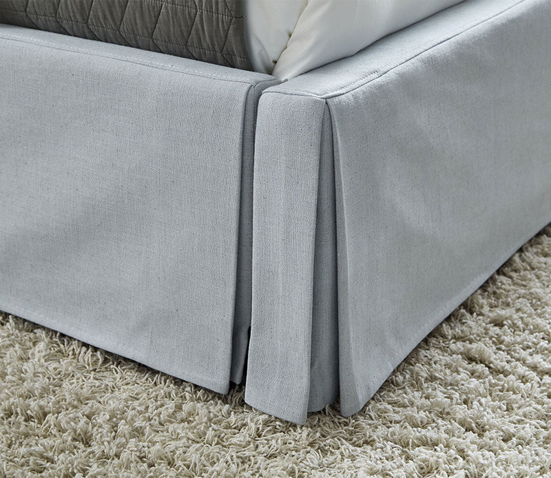Modus Furniture Shelby Upholstered Skirted Panel Bed - Image 3