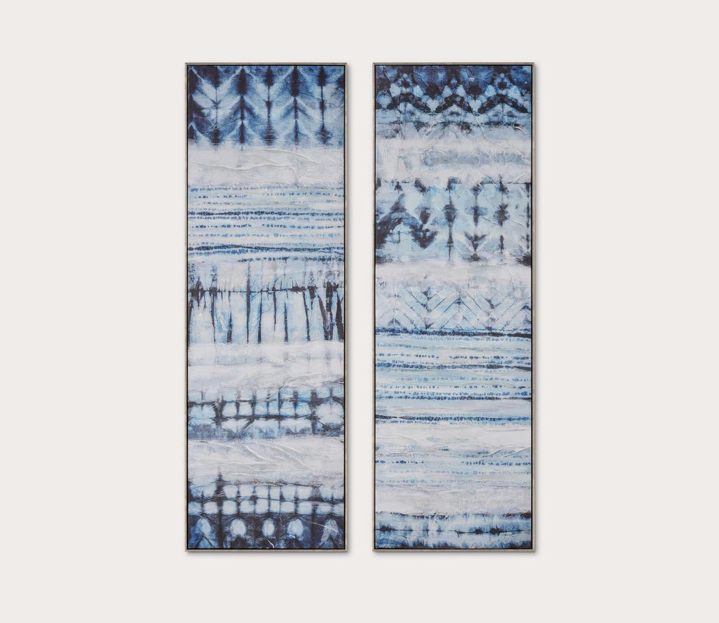 Shibori Framed Wall Art Set of 2