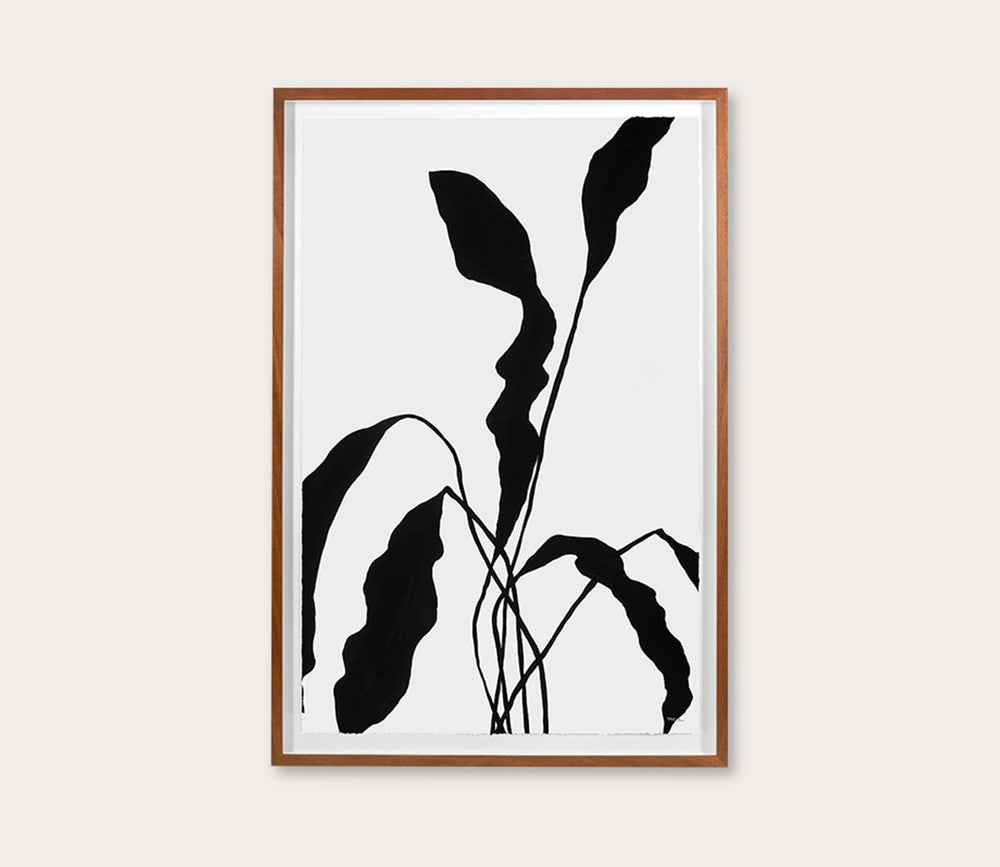 Silhouetted Flower 2 Digital Print by Grand Image