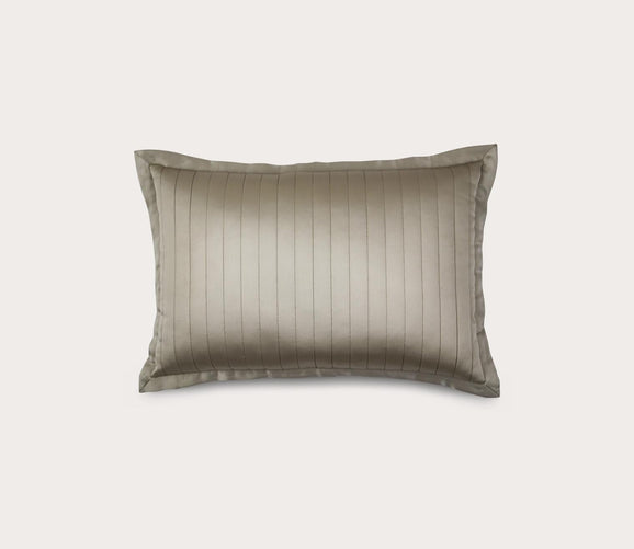 Silk Charmeuse Quilted Throw Pillow by Ann Gish