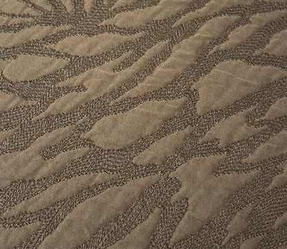 Souvenir Abstract Textured Cotton Silk Coverlet by Yves Delorme