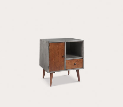 Stinson Two-Tone Wood Storage Nightstand by INK + IVY
