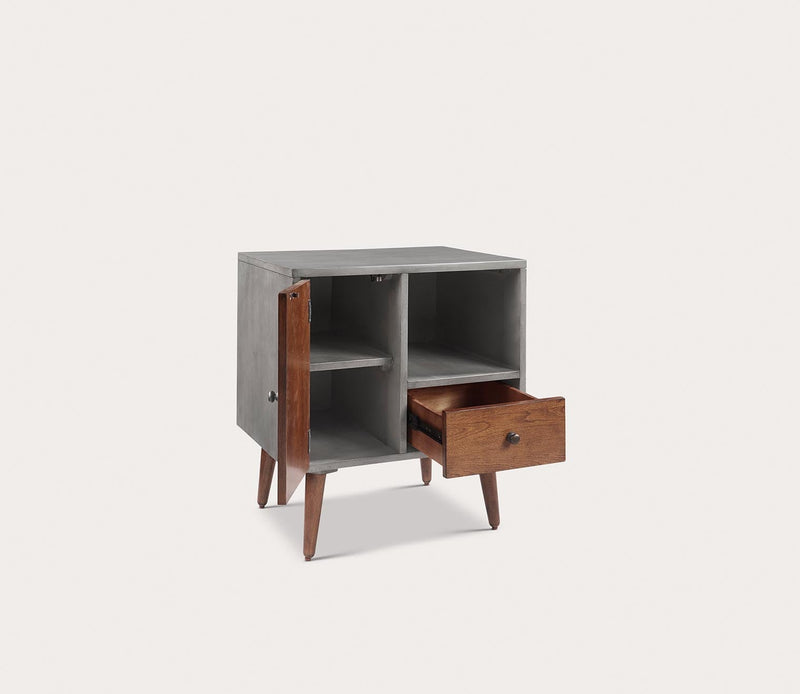 Ink & Ivy Stinson Two-Tone Wood Storage Nightstand - Image 3