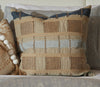 Stratton Natural Blue Multi Throw Pillow by Villa by Classic Home