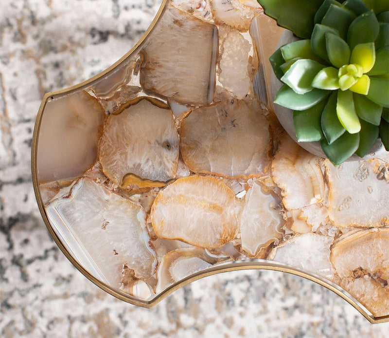 Safavieh Suki Agate Tripod Accent Table - Image 2