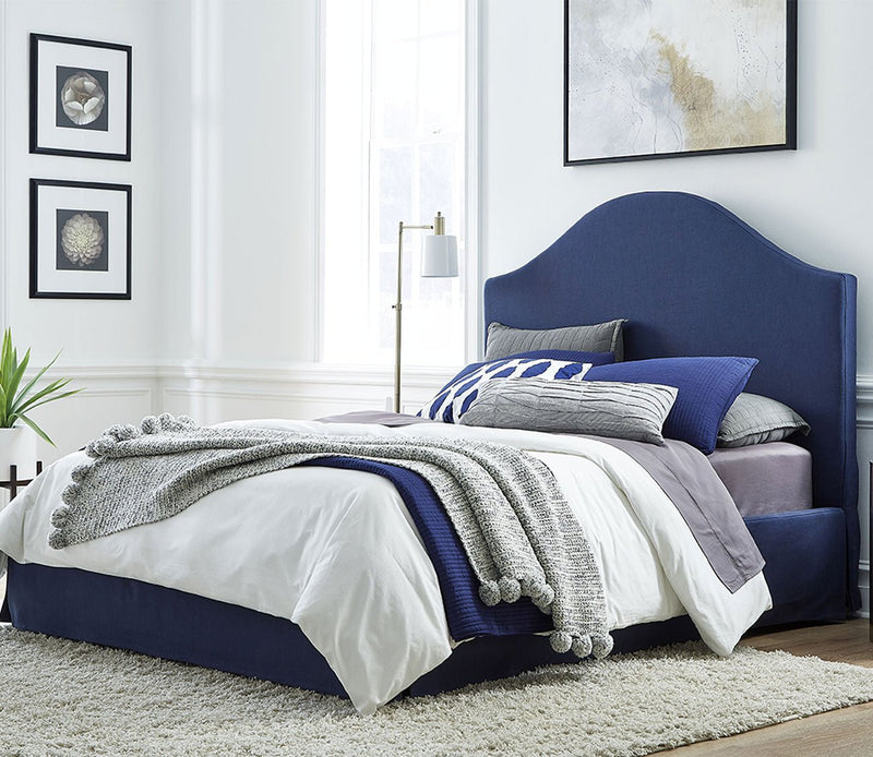 Modus Furniture Sur Upholstered Skirted Panel Bed - Image 1