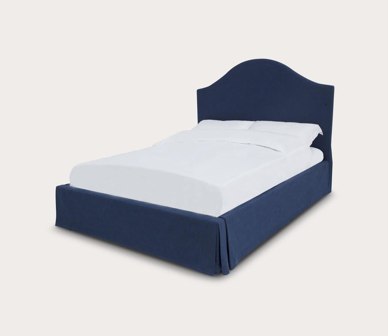 Modus Furniture Sur Upholstered Skirted Panel Bed - Image 4