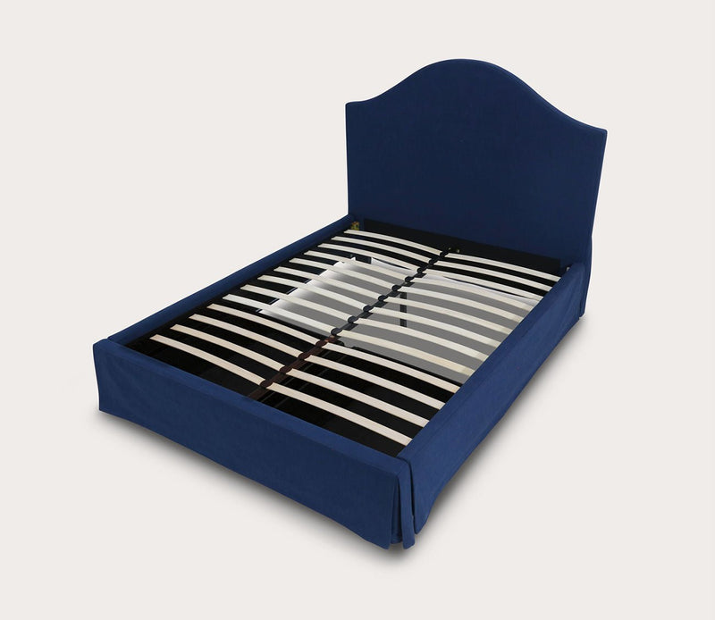 Modus Furniture Sur Upholstered Skirted Storage Panel Bed - Image 2